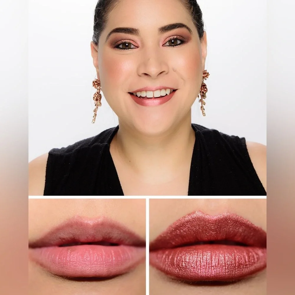 Smashbox Vlada Always On Petal Metal Liquid Lipstick Desert Rose Metallic Copper